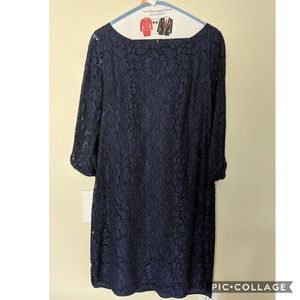 Vince Camuto lace shift dress with sleeves